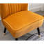 Fauteuil d'appoint contemporain en velours, bleu-85951479