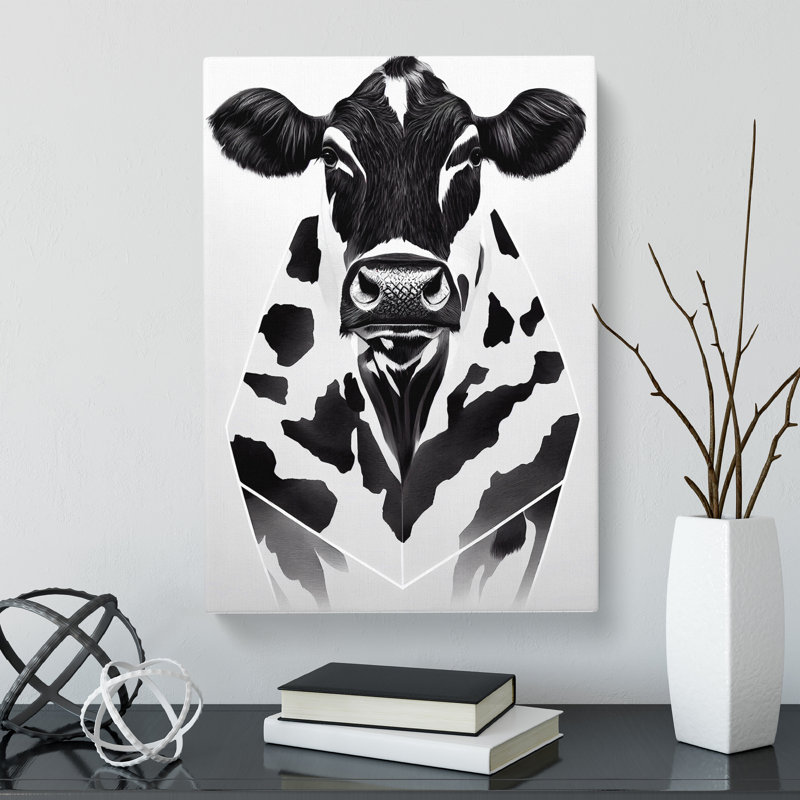 Cow Concept - Wrapped Canvas Print, 50cm H x 35cm W x 3cm D
