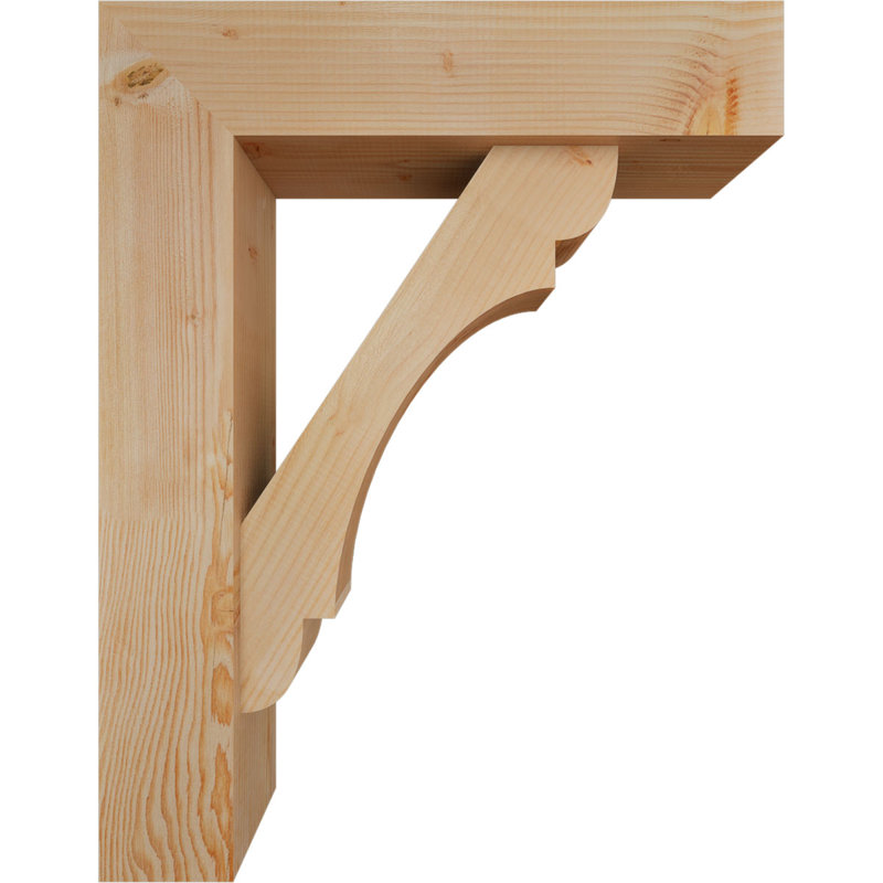 Olympic Block Offset Brace Bracket, 36 x 28, 7 1/2"W Douglas Fir (Smooth)