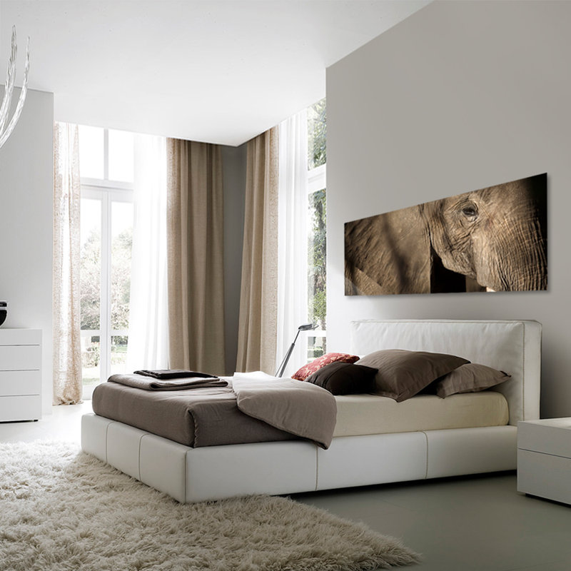 Grand éléphant par Decorumby - photographie, Aluminium, H 36 po x l 84 po x P 1,5 po