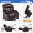 Dual Motor Power Lift Chair Recliner for Elderly with Massage and Heat, Infinite Position Electric Lift Recliner with USB A&C, Cup Holders (T6010 - Faux Leather, Dark Brown, Oversized )-1383882792