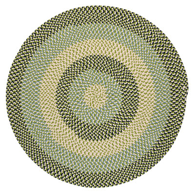 Tapis tressé vert/brun clair Carousel