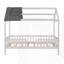 Lit simple en bois avec clôture-731880510