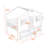 Full Wooden Loft Bed With 4 Drawers And Guardrails-542945577