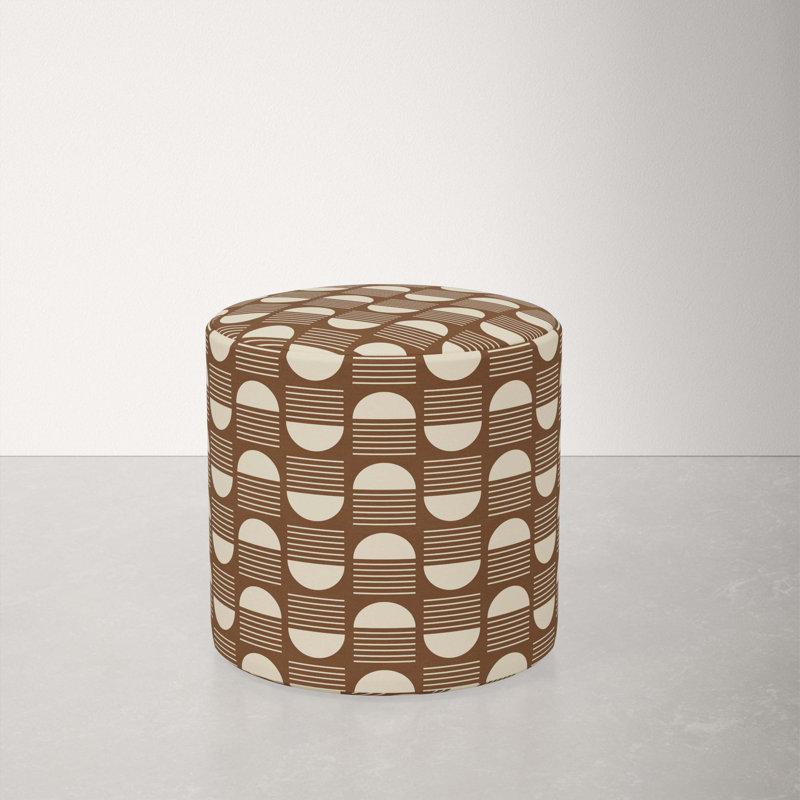 Orlando Upholstered Ottoman, Sunrise Camel