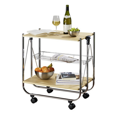 Dinett Metal Bar Cart