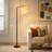 64" Adjustable Arm Arched Floor Lamp