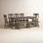 Acker Extendable Pine Solid Wood Dining Set-782703816