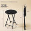 Tabourets de bar pliants Adenike - tabouret robuste de 18 pouces - capacité de 225 lb et sièges rembourrés-1618119080-1618119081