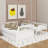 Twin Over Full Bunk Bed With Ladder,Drawers And Storage Staircase-162910911