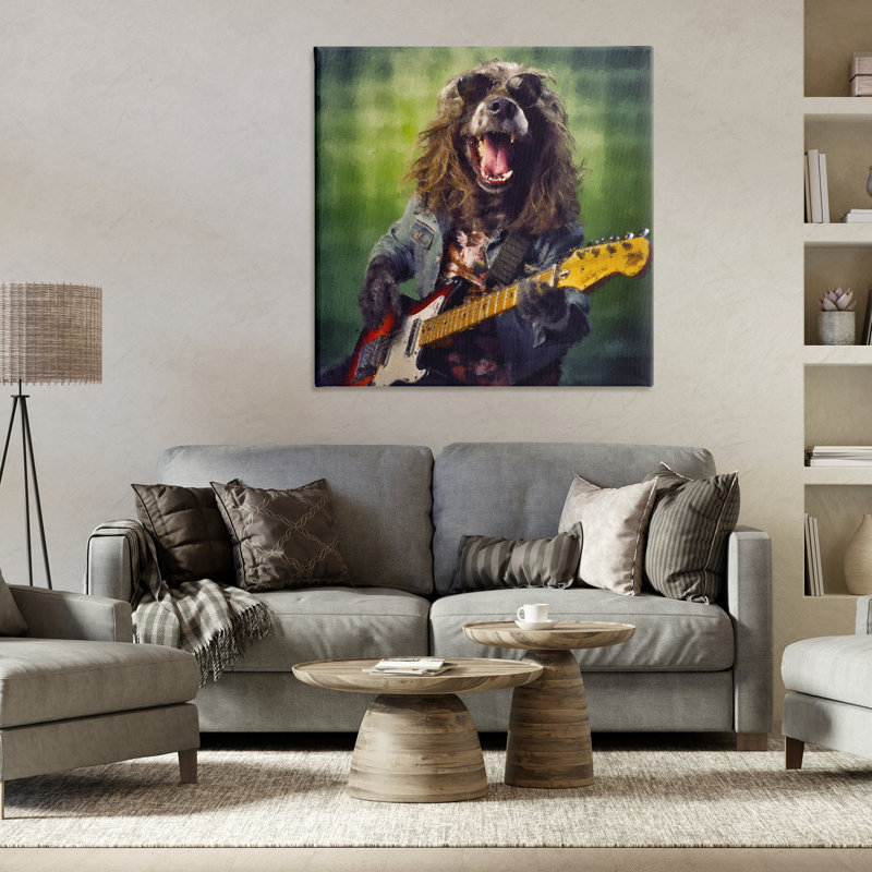 Musicien Mutt Halen, toile par Sean Parnell