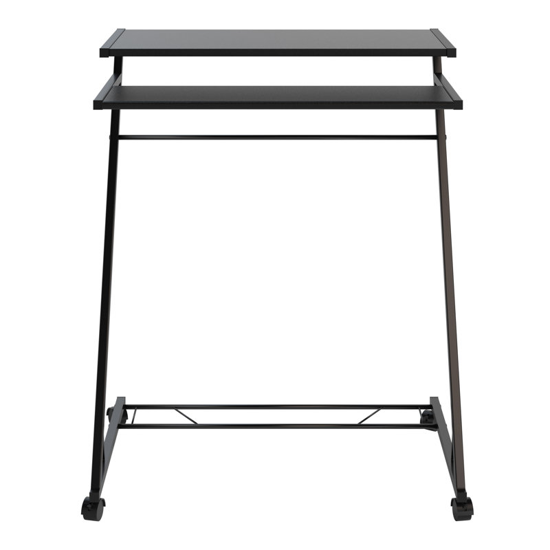 Bureau mobile mobile avec chariot pour ordinateur portable, bureau debout avec roulettes pour mobilité