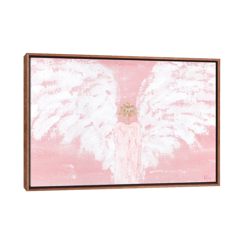 Rose Angel large par Ashley Bradley, reproduction d’art, H 26 po x l 40 po x P 1,5 po, Pas de tapis