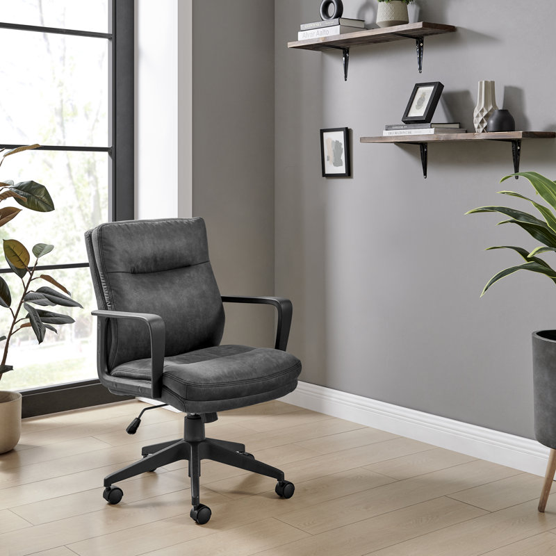 Rosso Office Chair Black Leg, Black