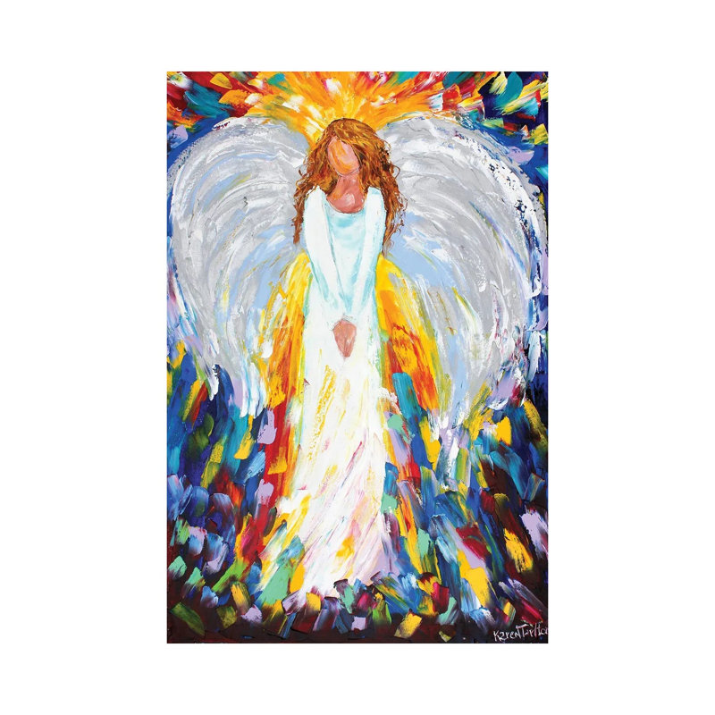 Angel Of Hope by Karen Tarlton - Wrapped Canvas Painting, 20.32 cm H x 30.48 cm W
