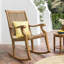 Chaise berçante en teck