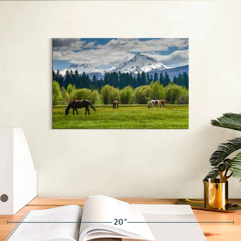 Chevaux Alvord Cascade Range, H 8 po x l 12 po