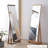 Nordic Frameless Black Walnut Floor Wall Mirror