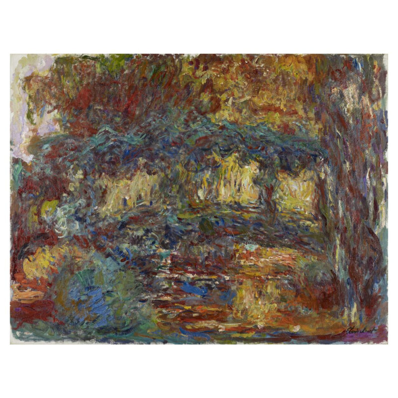 Le pont japonais par Claude Monet - Estampe numérique, H 32 po x l 40 po
