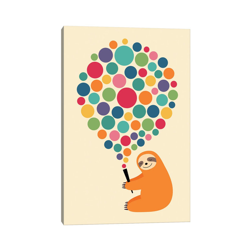 Cheer by Andy Westface - Wrapped Canvas Print, 20.32 cm H x 30.48 cm W