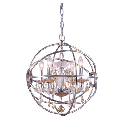 Svante 4 - Light Dimmable Globe Chandelier
