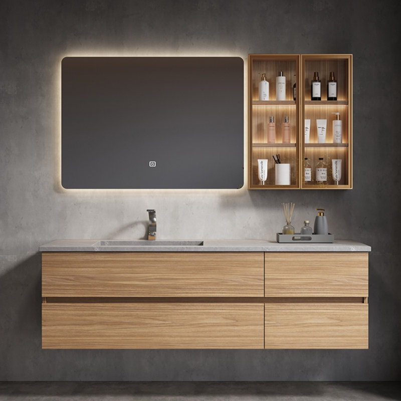 Stylish simple bathroom cabinet, 18.9" H x 55.1" W x 21.7" D