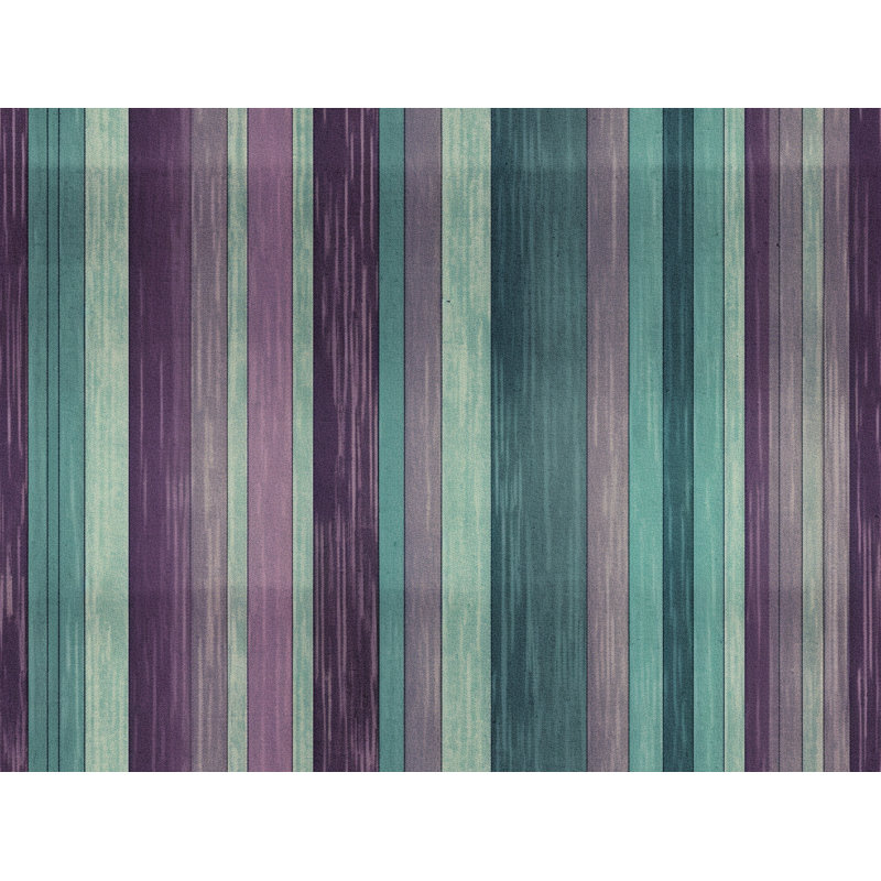 Tanica Room Darkening Curtain Pair, 40" W x 61" L, Purple/Turquoise