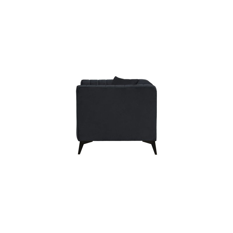 Upholstered Armchair, Black