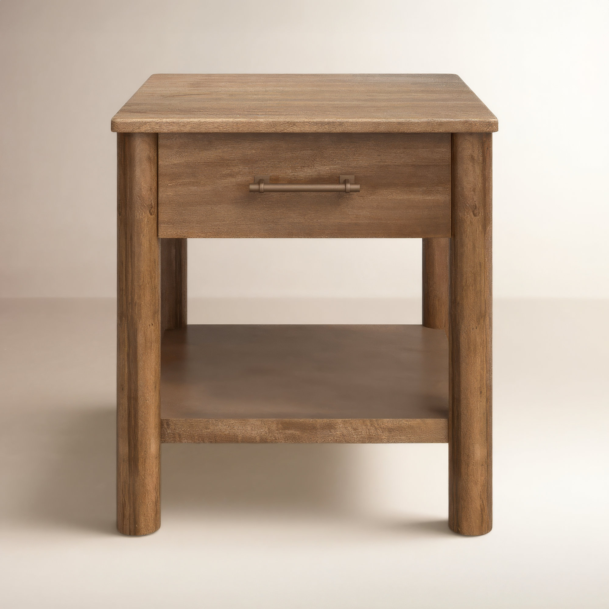 Quinn End Table With Storage, 25.5" H x 23.5" W x 23.5" D