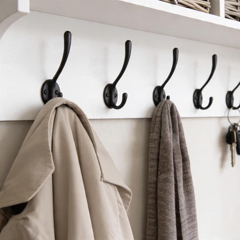 5 - Hook Wall Mounted Coat Rack