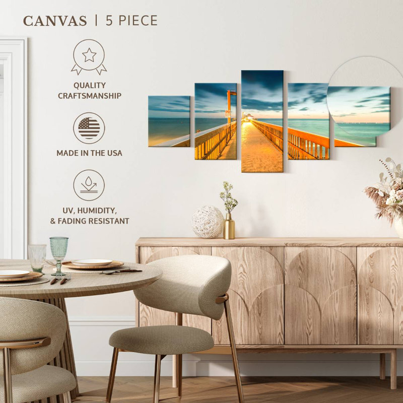 Fort Myers Jetty, 30" H x 68" W