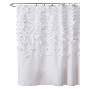 Lucia Single Shower Curtain in White