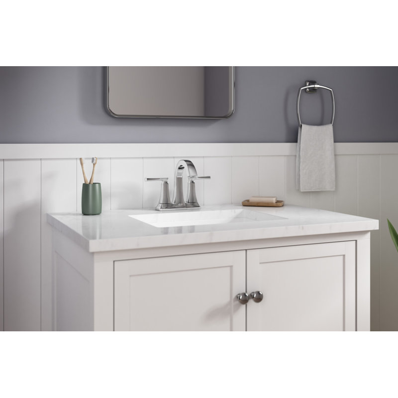 Belmeade Centerset 2-handle Bathroom Faucet with Drain Assembly, Chrome