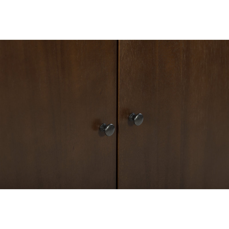 Walnut Brown Mid-Century Modern Freestanding Office Cabinet