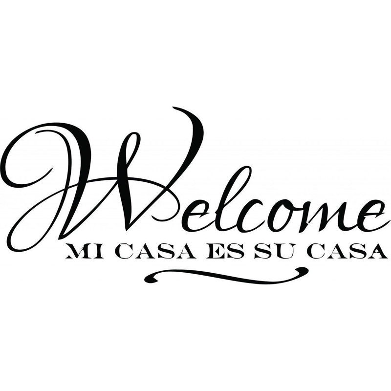 Décalcomanie murale welcome welcome