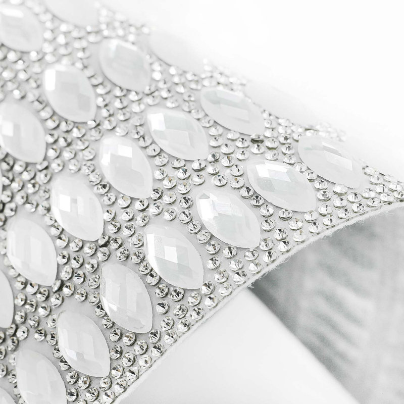 Napperon Sparkles Home 15 po | Pierres de verre | Revêtement de protection en feutre