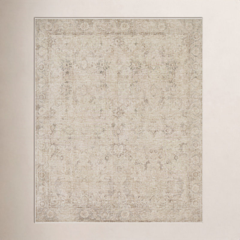 Tapis d'intérieur tissé à la machine Galey Alix x Livabliss Fetscher II, Rectangle 6 pi 7 po x 9 pi 6 po