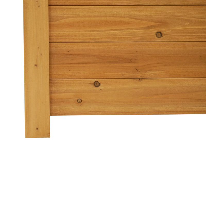 4ft H x 4ft W Cedar Wood Privacy Screen Kit