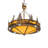 40" Wide Wildlife At Dusk Inverted Pendant