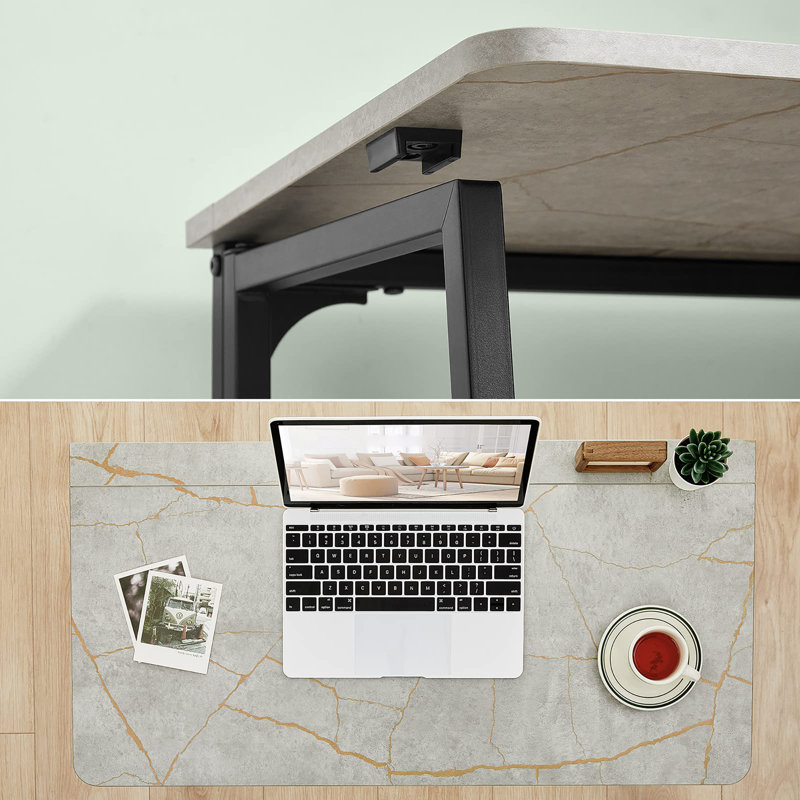 Folding Desk, Small Foldable Desk 31.5" for Small Spaces, Space Saving Computer Table Writing Workstation for Home Office, Easy Assembly