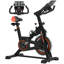 HOMCOM Upright Exercise Bike 8kg Flywheel Adjustable Resistance Black