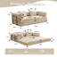 Canapé-lit convertible au sol avec structure de forme fixe, tissu chenille, aucun assemblage requis pour le salon et la chambre à coucher-1871263101