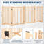 Manufactured Wood Free Standing Pet Gate-843595007