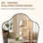 Contemporary Dual Arch Scalloped Bathroom Vanity Mirror | Stainless Steel Frame-1970608108-1960197731