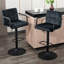Tabourets de bar rembourrés en velours Mid-Century-911706677