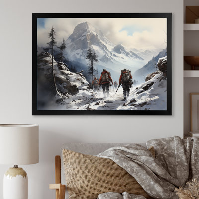 " Mountain Hiking In Winter I "