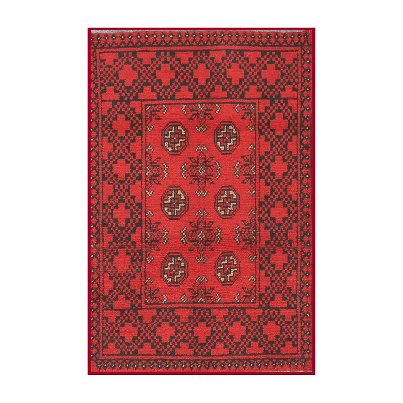 Tapis rouge à motif sud-ouest, Rectangle 7 pi x 9 pi