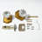Deadbolt and Passage Door Knobs Set-121601854