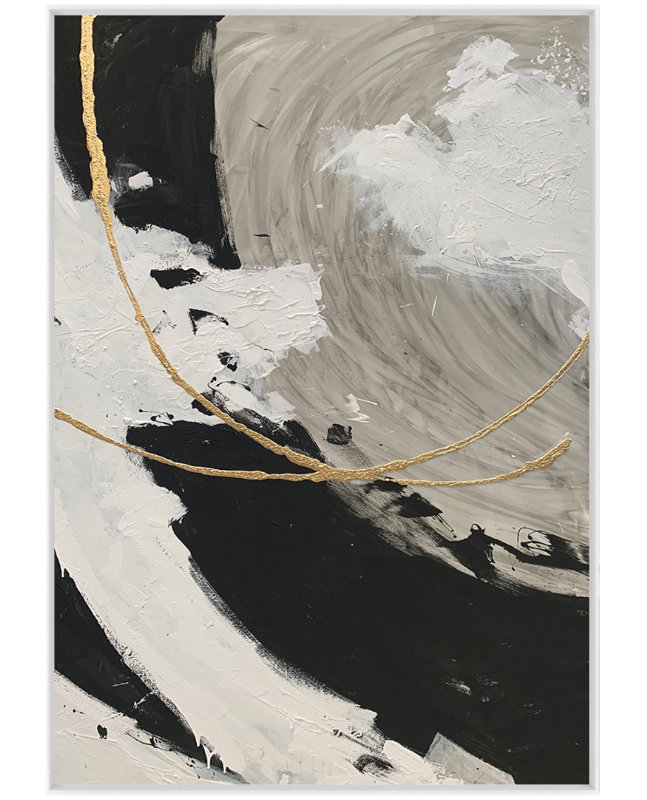 Via Orla Canvas Print Artwork , White, 110cm H x 80cm W
