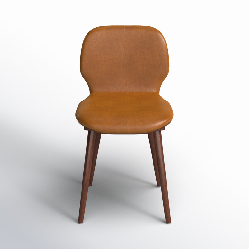 Black Vanya Dining Chair, Black Leather